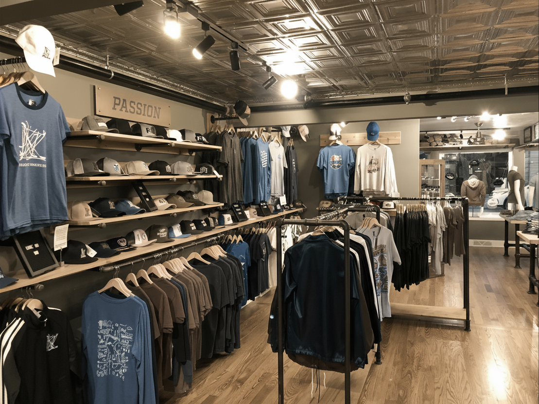 Local retail shop interior